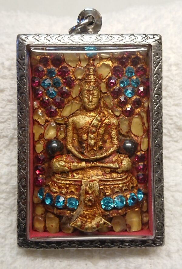 Phra somdej toh. With holy relics and gemstones. Year 2411.
