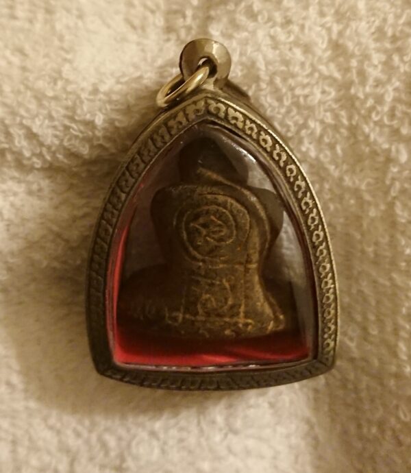 Phra PIDDA / PIDTAA. Lp Khron Tok Raja. Hand made. 65 years. - Image 6