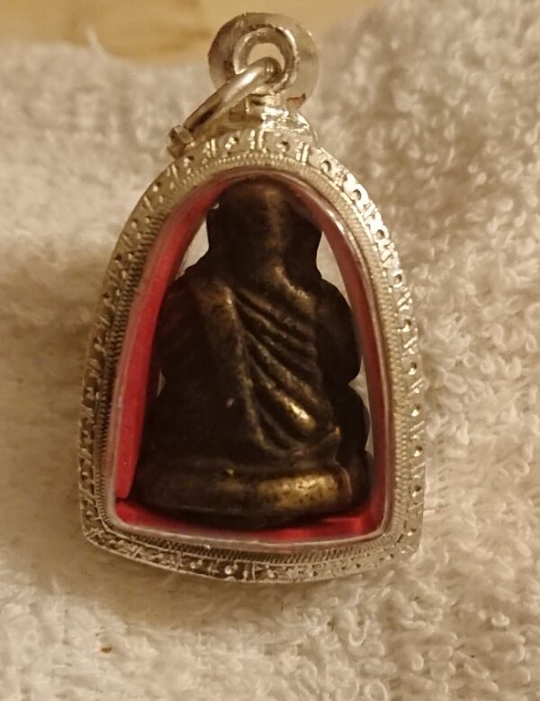 Antique buddha. LP Ngern. 100 years old. - Image 4