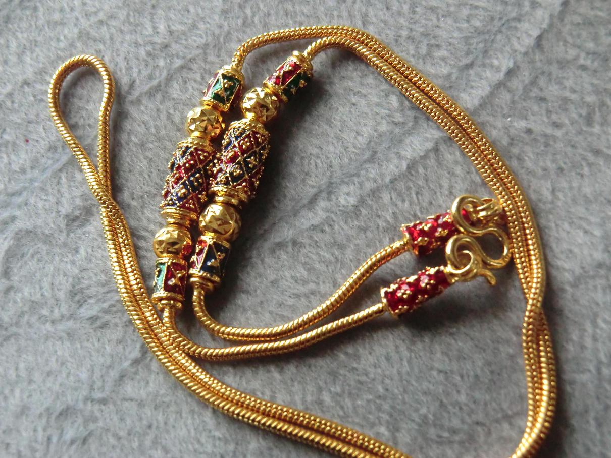 Buddha / Budda – necklace. 22K micron gold.