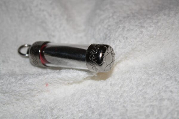 Buddha / Budda. Powerful leklai silver Takrot. - Image 3