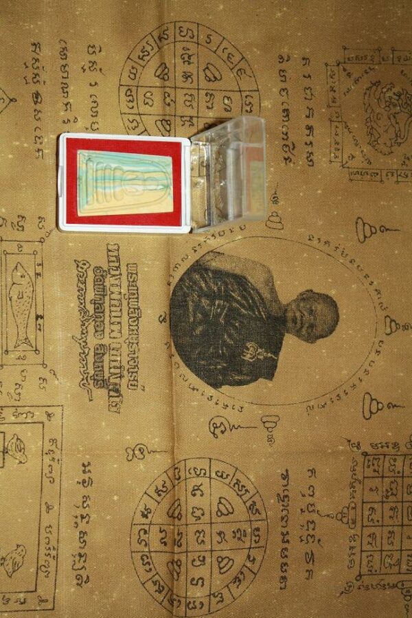 1 Yant + 1 Rainbow Phra somdej. Lp Pae. Code and signature back