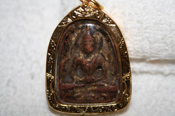 Phra Somkhor. 600 year. Covered with gold. - Image 2