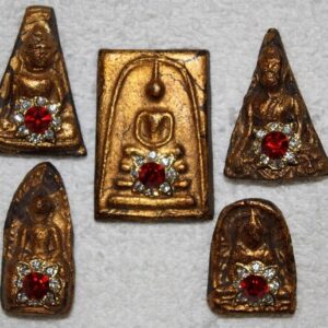 Set of 5 amulets / buddha – Benjapakee. Year 2398- 2411.