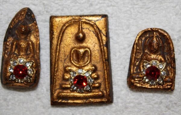 Set of 5 amulets / buddha - Benjapakee. Year 2398- 2411. - Image 5