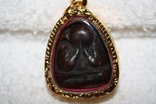 Phra PIDTA Lp Kaew with holy takrut. 138 years. Super rare! - Image 2