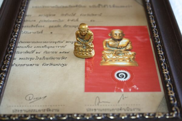 LP Tuad Wat Chang Hai. Certificate! - Image 5
