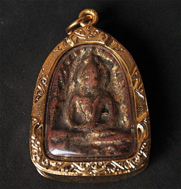 Phra Somkhor. 600 year. Covered with gold.